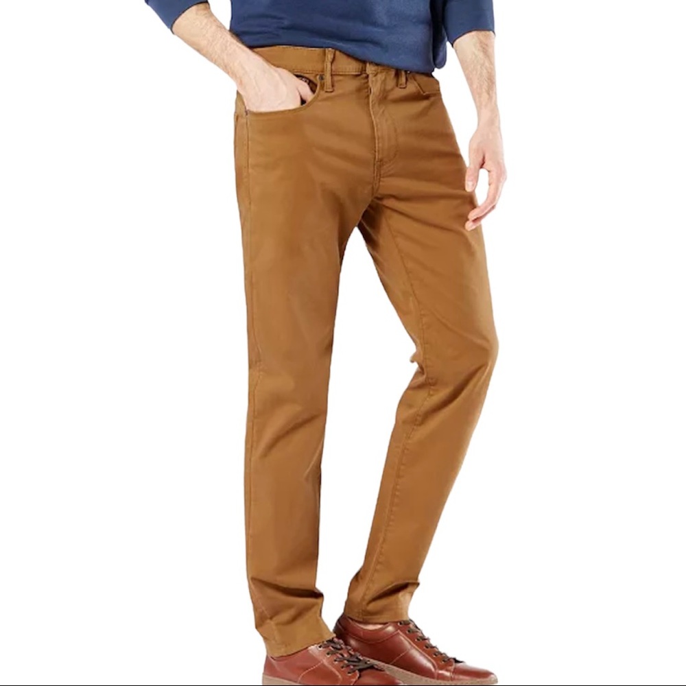 Dockers Men's Jean Cut Supreme Flex Slim Fit Pants Dark Ginger 36/29